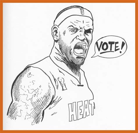 Lebron James Coloring Pages At Free Printable