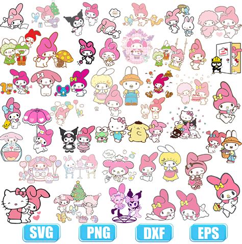 kuromi dynasty svg my melody svg rabbits svg hello kitty svg png dxf eps images and photos finder