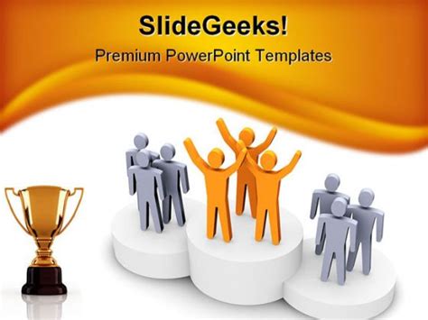 Winning Team Competition Powerpoint Template 0810