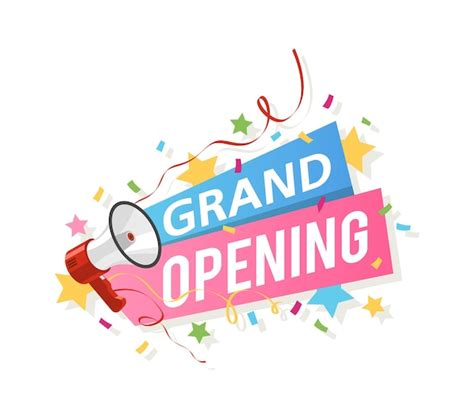 Free Vector Grand Opening
