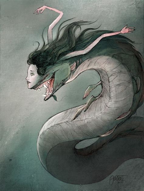 Beautiful Mermaid By Hoodd On Deviantart Mythical Creatures Art