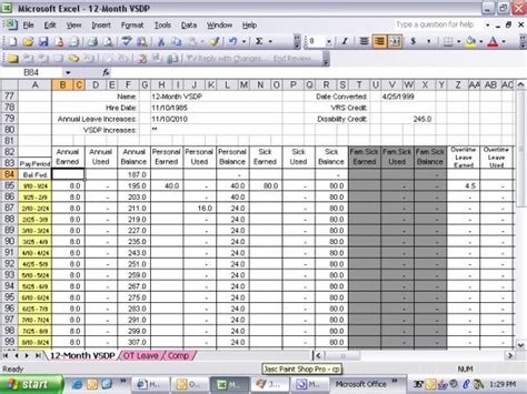 Downloadable employee annual leave record sheet template. How to Read Your Leave Record | Virginia Highlands ...