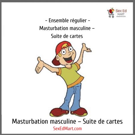 Masturbation masculine Suite de cartes Ensemble régulier