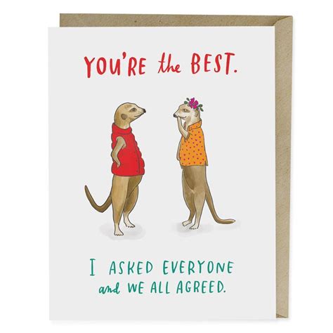 You Re The Best Card Funny Thank You Cards Funny Thank You You Re