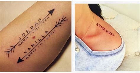 Ideas De Tatuajes De Fechas Para Recordar Momentos Especiales Tattoo