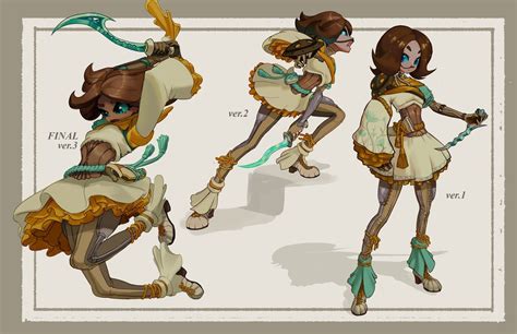 Artstation Chani Chelsea Jinxu Du Character Sheet Character