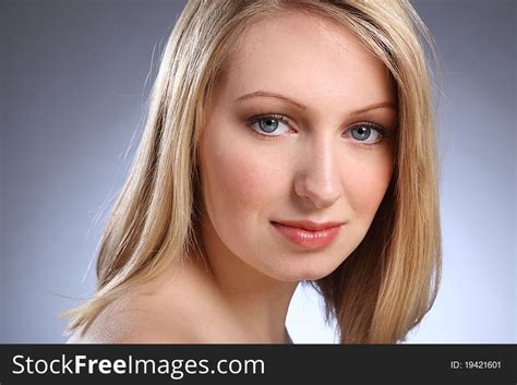 Beautiful Blonde Blue Eyes Teenager Free Stock Photos
