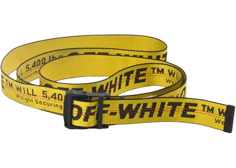 Off White Classic Industrial Belt Yellowblack Atelier Yuwaciaojp