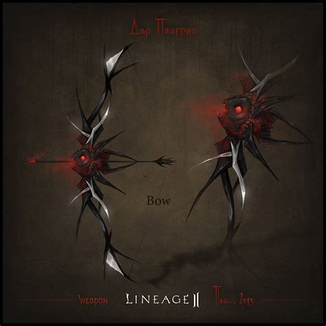 weapon set concept lineage ii bow by llaiii on deviantart