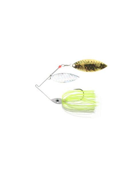 Pulsator Shattered Glass Silver Gold Spinnerbait White Chartreuse Nichols Lures