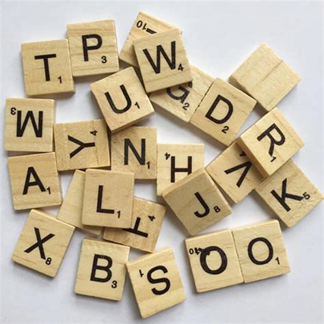 Buy Sunnyglade 1000pcs Wood Letter Tileswooden Scrabble Tiles A Z