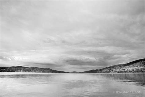 Framed Photo Print Of Lake George Adirondack Mountains Black And White