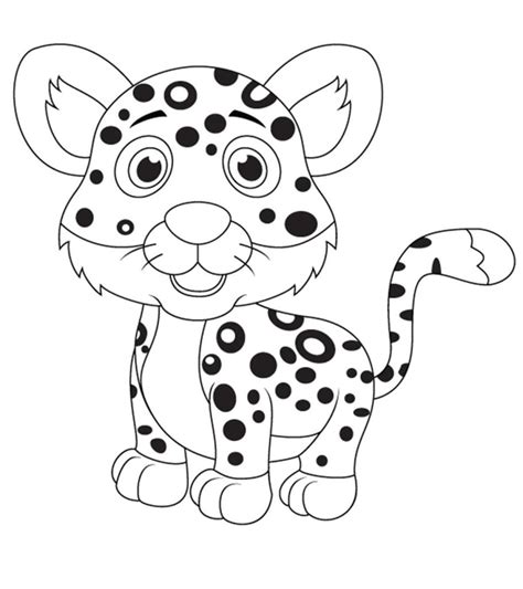 Top 25 Free Printable Leopard Coloring Pages Online