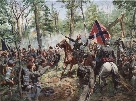 Don Troiani Artwork Stonewall Jackson Rallying The Troops Civil War