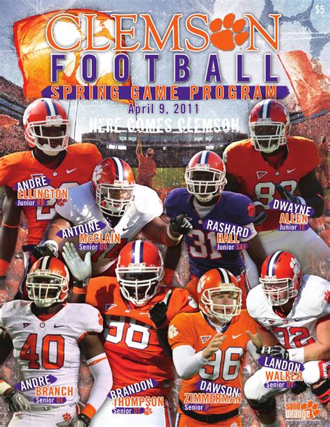 Clemson Football Spring Program By Clemson Tigers Issuu