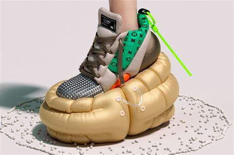 These Eccentric Inflatable Concept Shoes Created Using Daily Objects