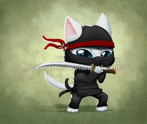Ninja Cat By Leamatte On Deviantart