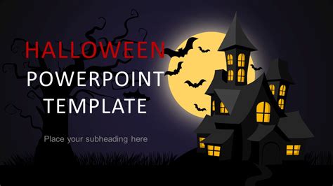 Halloween Theme Powerpoint Template Slidemodel