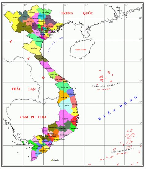 Xem bản đồ vị trí địa lý Việt Nam