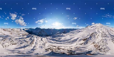 360° View Of 360 Degree Panoramic Aerial View Of Mount Elbrus Mir