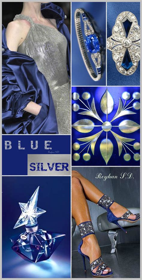 Blue And Silver By Reyhan Sd Blue Aesthetic Color Inspiration