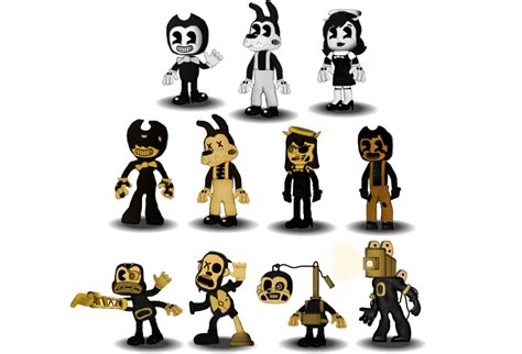 Adventure Bendy And The Ink Machine Characters V2 By Aidenmoonstudios