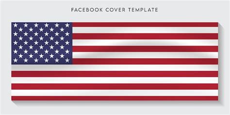 Premium Vector Usa Country Flag Facebook Cover Background