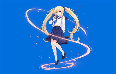 Blonde Hair Anime Girl Wallpapers Wallpaper Cave