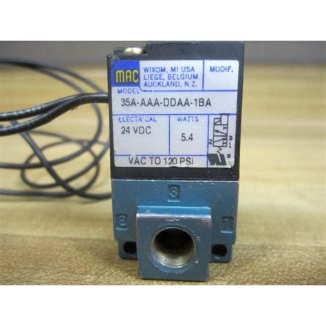 Mac Valves 35a Aaa Ddaa 1ba Solenoid Valve Used Mara Industrial