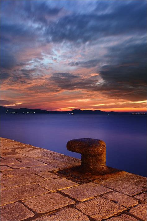 Dusk At Zadar Seafront Zadar Sunset Photography Sunrise Sunset