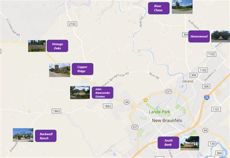 New Braunfels Real Estate Subdivisions