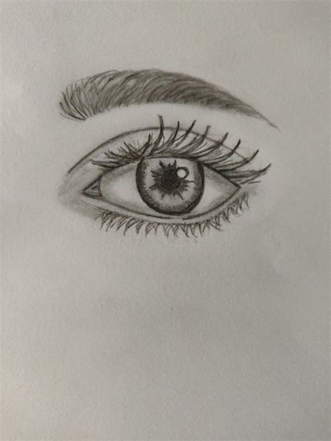 Its My First Time To Draw A Eye I Watched A YouTube Video And Try To Do