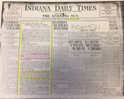 Indianapolis Hoosier State Chronicles Indianas Digital Newspaper