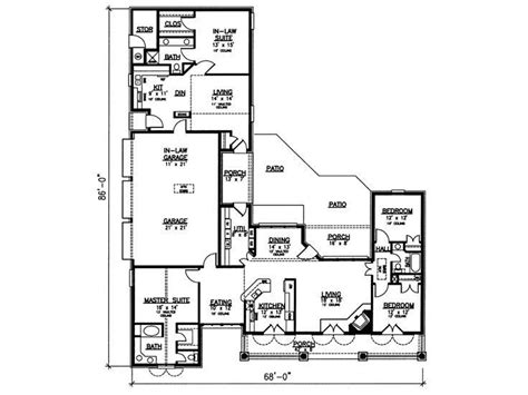 47 Multigenerational House Plans One Floor
