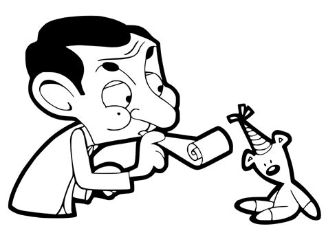 Click to see the whole selection of pictures with celebrities, actors and sportsmen. Mr Bean Coloring Pages - GetColoringPages.com