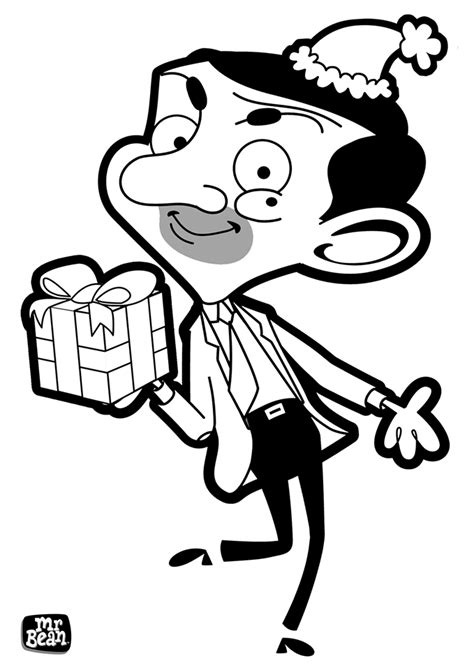 Mr Bean With T Coloring Page Free Printable Coloring Pages For Kids
