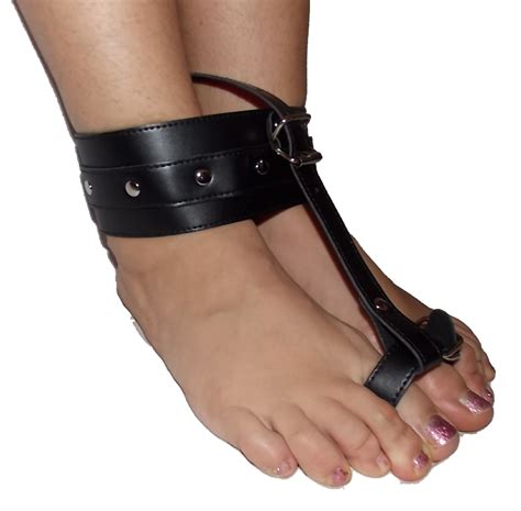 Bondage Ankle Cuffs Leather Foot Cuffs With Toes Leather Etsy Canada