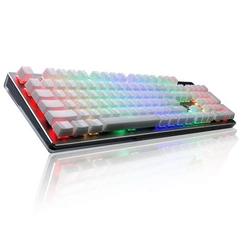 Buy Rottay Rainbow Backlit Mechanical Keyboard White Gaming Keyboard