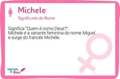 Significado Do Nome Michele Significado Dos Nomes