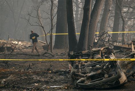 California Wildfires Containment Map Acres Burned Death Toll Of Camp Fire
