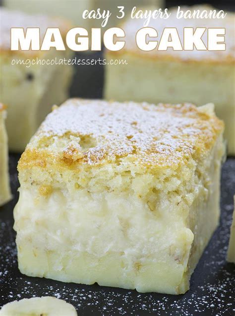 Due to the addition of eggs the banana cake won't have the. Easy Banana Magic Cake | OMG Chocolate Desserts