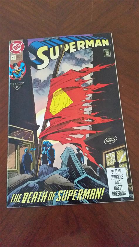 Superman 75 Nm 1st Print Dc Comics 1992 Death Of Superman Etsy