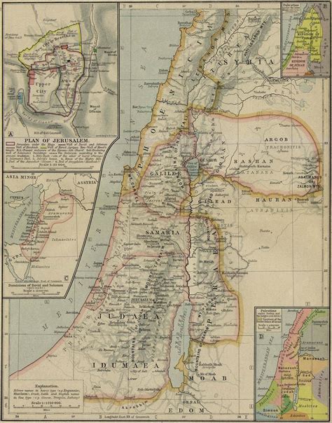 Ancient Map Of Palestine Mapas Antiguos Cartografía Y Mapa Ciudad