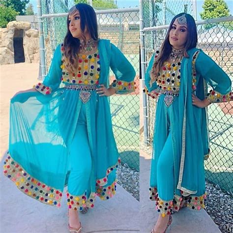 Afghan Traditional Dress With Full Hand Made Embroidery Etsy