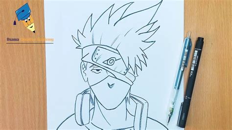 How To Draw Kakashi Hatake Step By Step For Beginners Draw Kakashi Drawing Anime