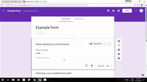 But if you want to. The new "File upload" question type in Google Forms ...