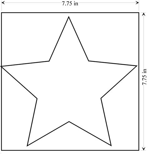 Full Page Star Template Printable
