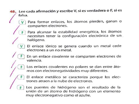 Lee Cada Afirmaci N Y Escribe V Si Es Verdadera O F Si Es Falsa 85995