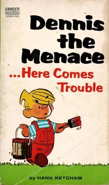 Dennis The Menace Here Comes Trouble 1966 Pb 1st Ed Fawcett Good Plus