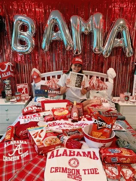 University Of Alabama Bed Party Bama College Bedding College Acceptance